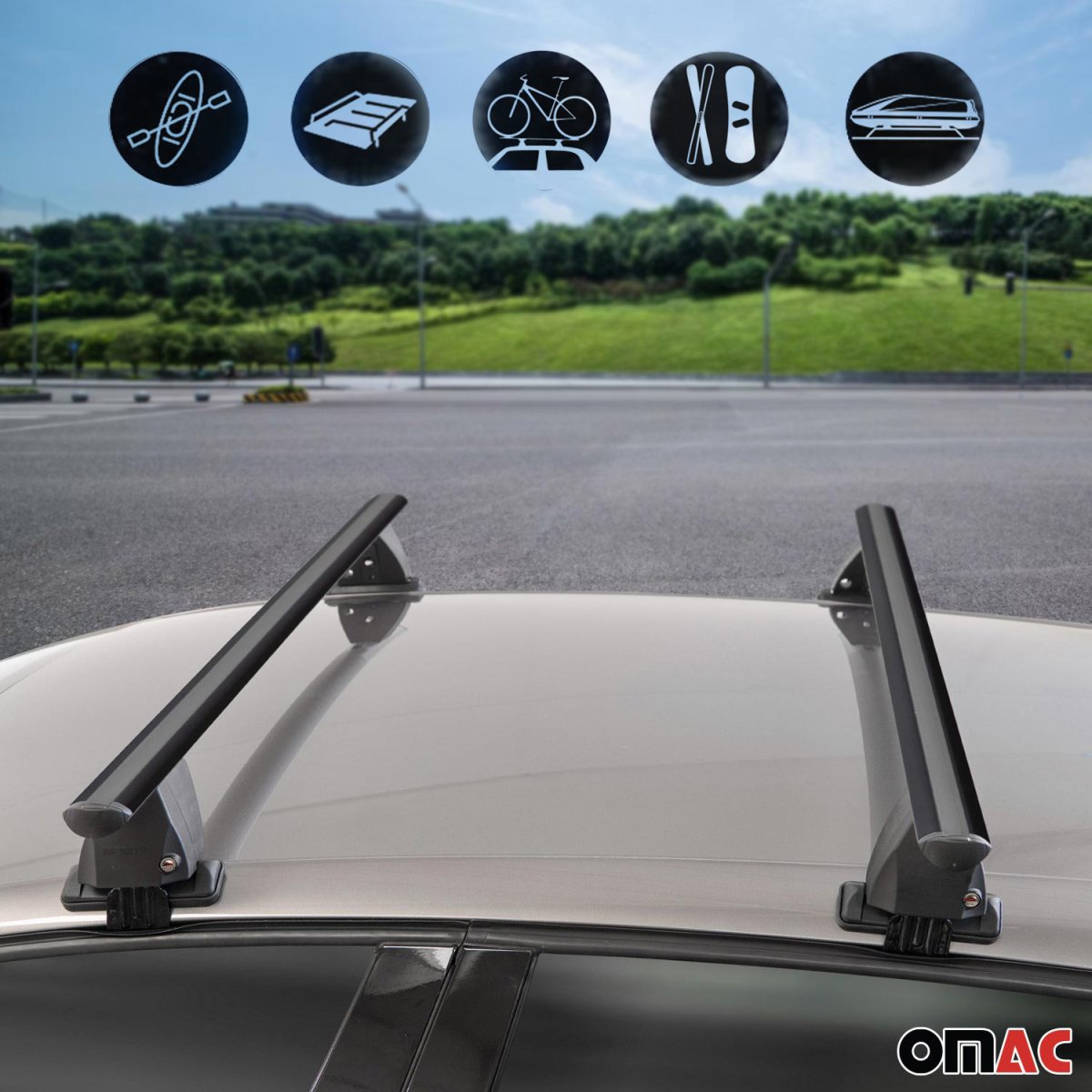Jaguar F-PACE Roof Rack - Omac - Delta G - Black - 2017-2025
